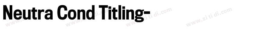 Neutra Cond Titling字体转换 Neutra Cond Titling字体转换